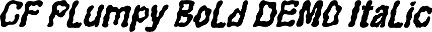 CF Plumpy Bold DEMO Italic