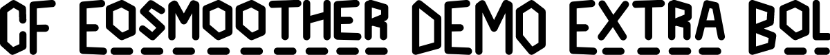 CF Eosmoother DEMO Extra Bold