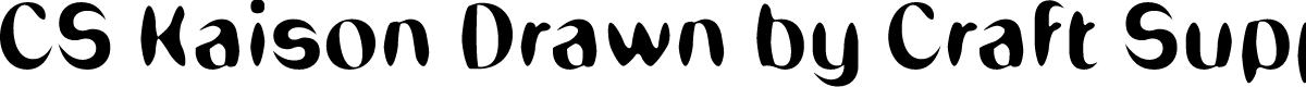 CSKaisonDrawn-Regular Demo