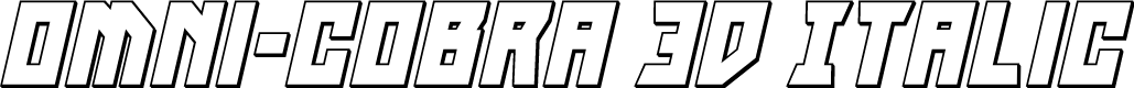 Omni-cobra 3D Italic