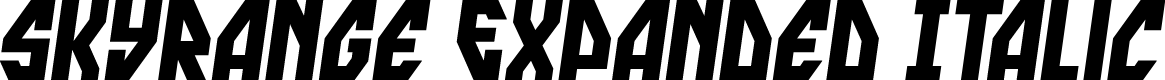 skyrange Expanded Italic