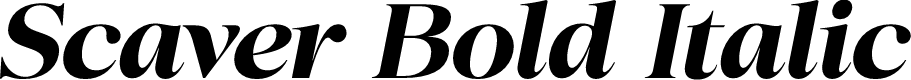 Scaver Bold Italic