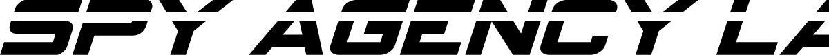 Spy Agency Laser Italic