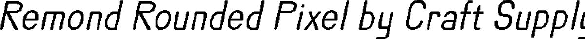 RemondRoundedPixel-Regular Demo