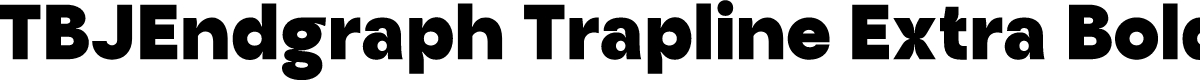 TBJEndgraph Trapline Extra Bold