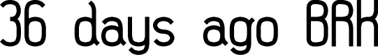 36 days ago BRK