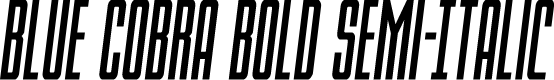 Blue Cobra Bold Semi-Italic