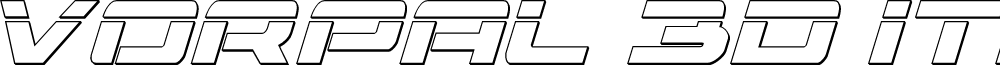 Vorpal 3D Italic