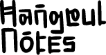 Hangeul Notes Personal Use