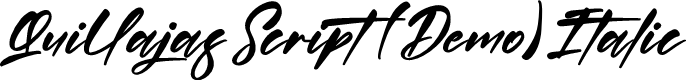Quillajas Script (Demo) Italic