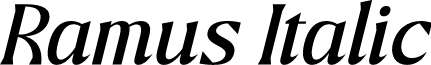 Ramus Italic