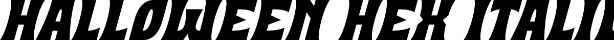 Halloween Hex Italic