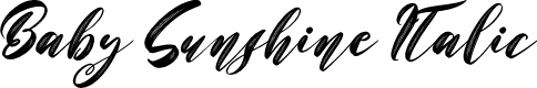 Baby Sunshine Italic