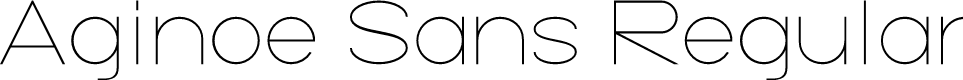 Aginoe Sans Regular