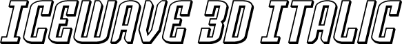 Icewave 3D Italic
