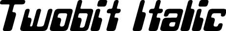 Twobit Italic