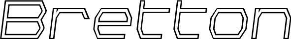 Bretton Outline Semi-Italic