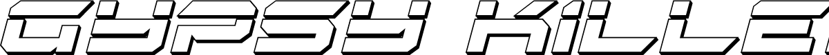 Gypsy Killer Bullet Italic
