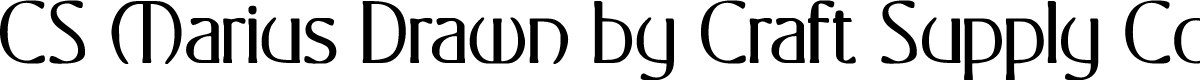 CSMariusDrawn-Regular Demo