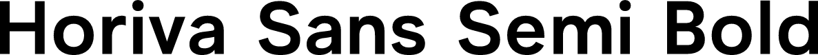 Horiva Sans Demo Semi Bold