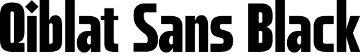 Qiblat Sans Black