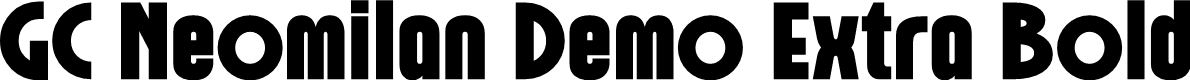 GC Neomilan Demo Extra Bold