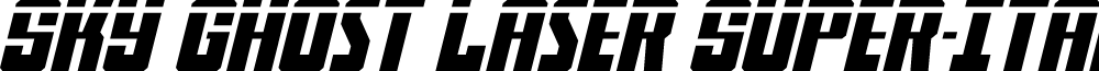 Sky Ghost Laser Super-Italic
