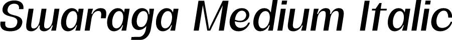 Swaraga Demo Medium Italic