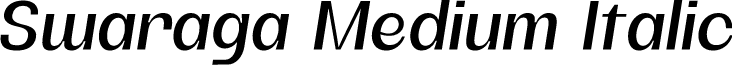 Swaraga Demo Medium Italic