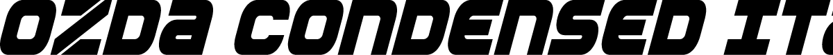 Ozda Condensed Italic