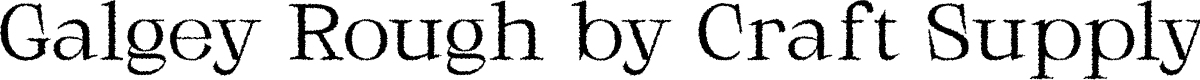 Galgey Rough Demo Regular