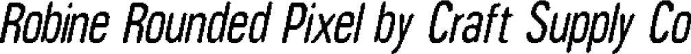 RobineRoundedPixel-Regular Demo