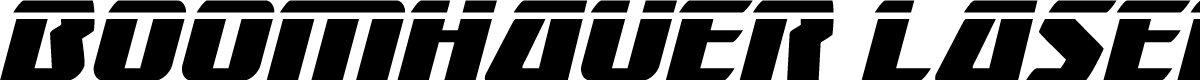 Boomhauer Laser Italic
