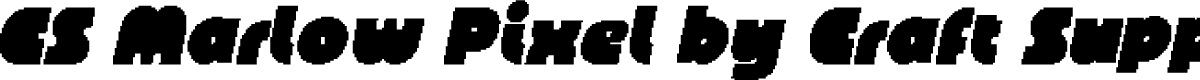 CSMarlowPixel-Regular Demo