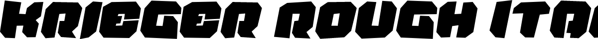 Krieger Rough Italic