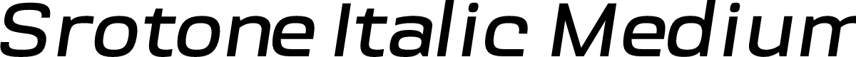 Srotone Italic Medium
