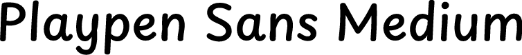 Playpen Sans Medium