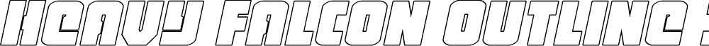 Heavy Falcon Outline Italic