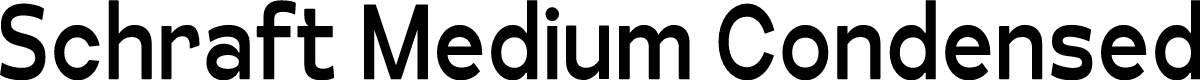 Schraft Medium Condensed