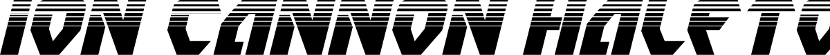 Ion Cannon Halftone Italic