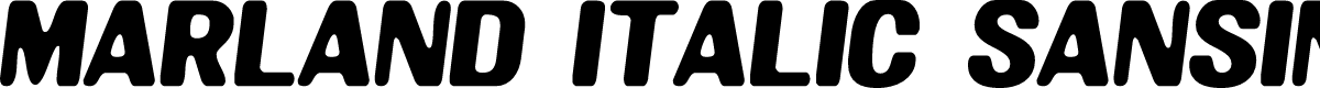 Marland Italic SansInked Demo