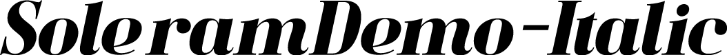 SoleramDemo-Italic