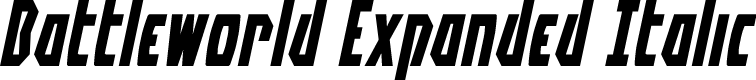 Battleworld Expanded Italic