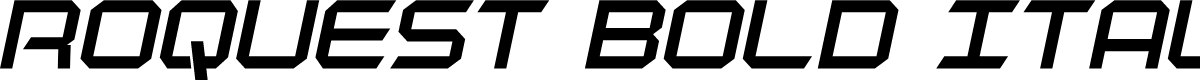 Roquest Bold Italic