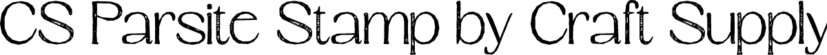 CS Parsite Stamp Regular Demo