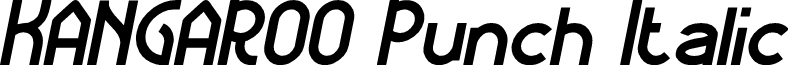 KANGAROO Punch Italic