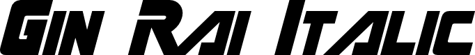 Gin Rai Italic