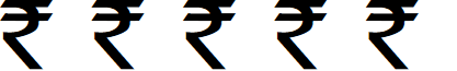 rupee symbol font