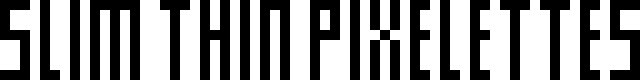 Slim thin pixelettes