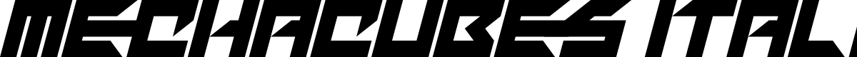 Mechacubes Italic